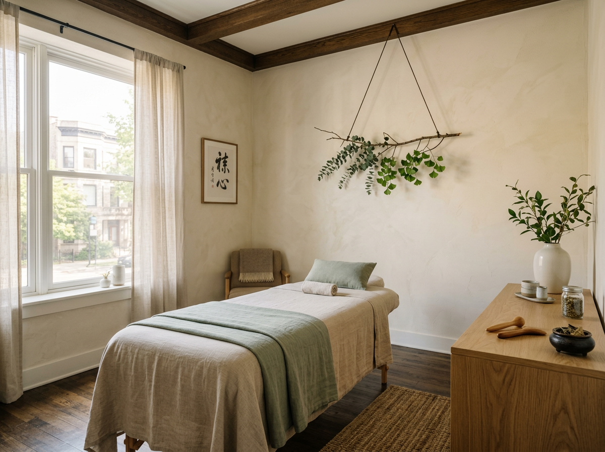 Sunlit, quiet treatment room at Life Gate Center